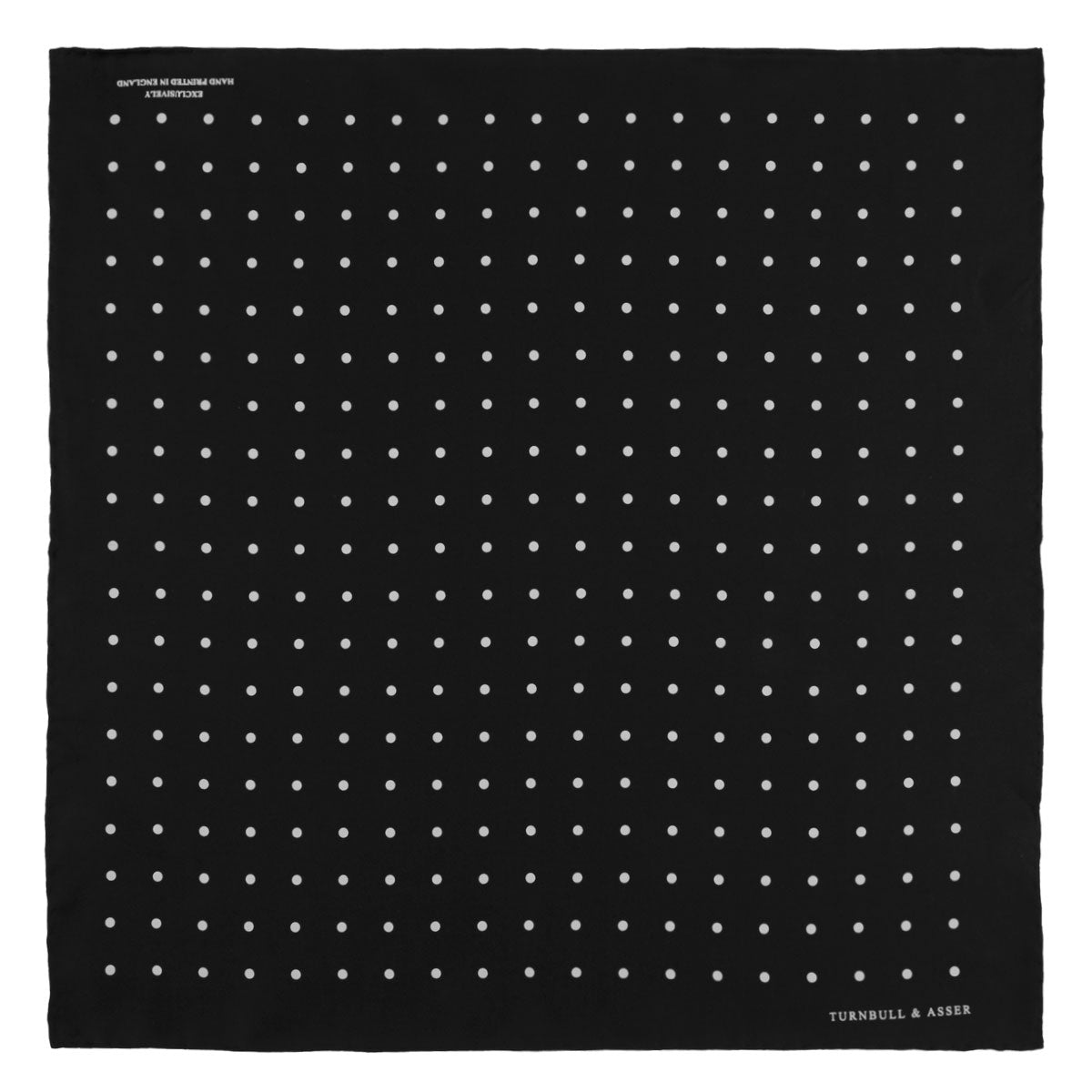 View 2 of product Black Spot Silk Pocket Square