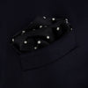 View 4 of product Black Spot Silk Pocket Square