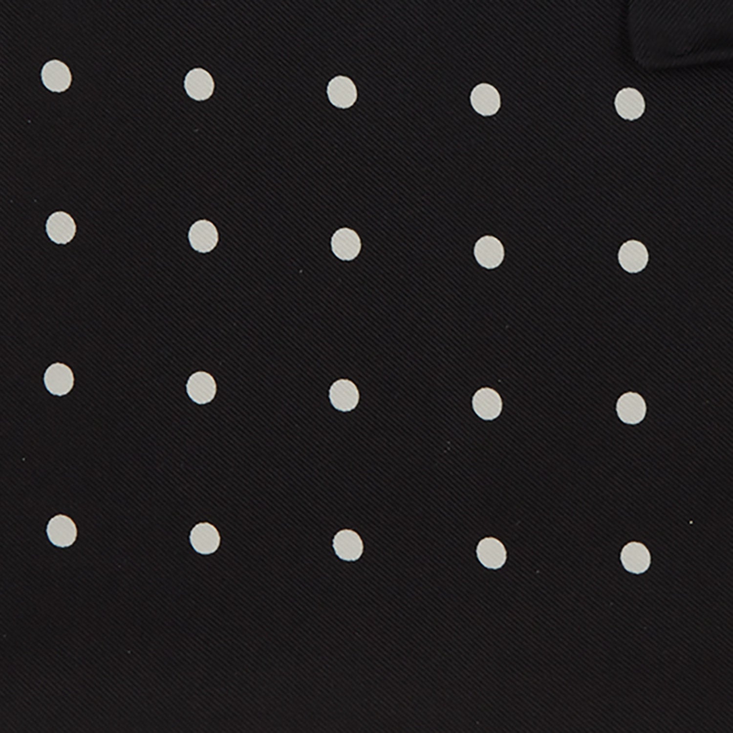 View 3 of product Black Spot Silk Pocket Square