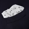 View 4 of product White and Black Spot Silk Pocket Square