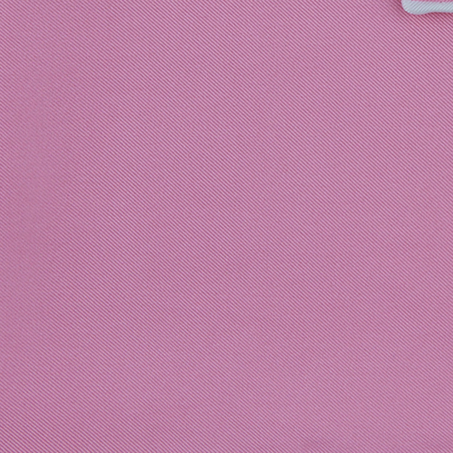View 3 of product Pink and White Piped Silk Pocket Square