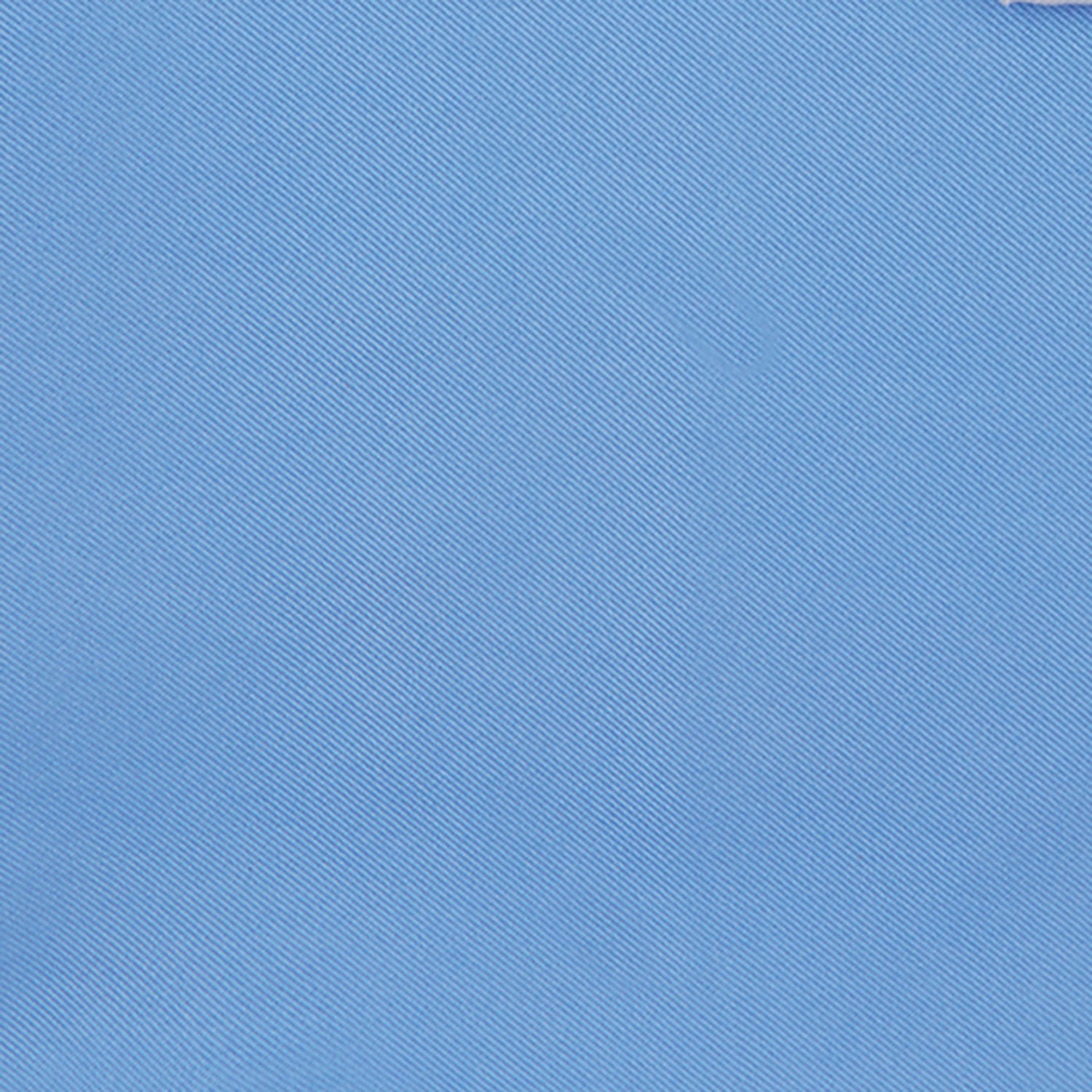 View 3 of product Blue and White Piped Silk Pocket Square