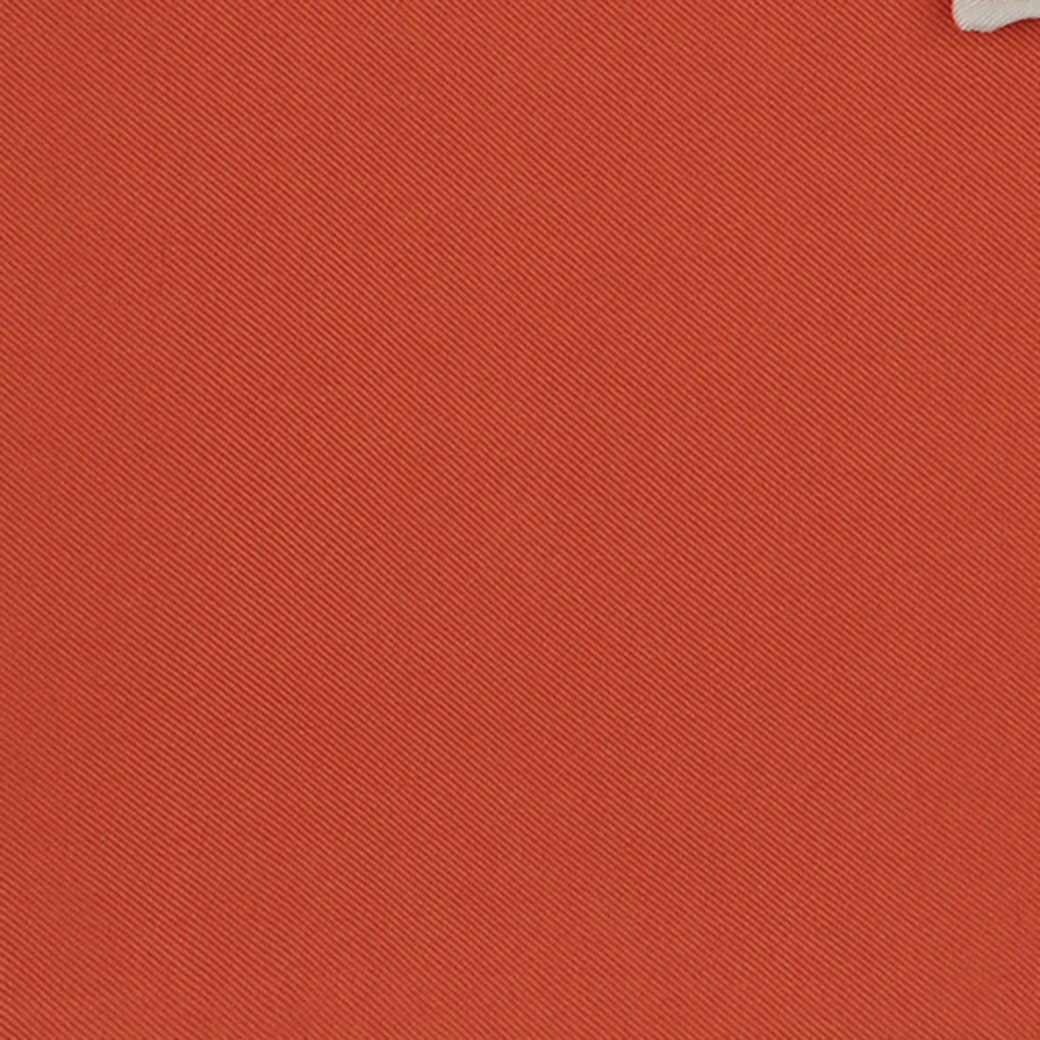 View 3 of product Dark Orange and White Piped Silk Pocket Square