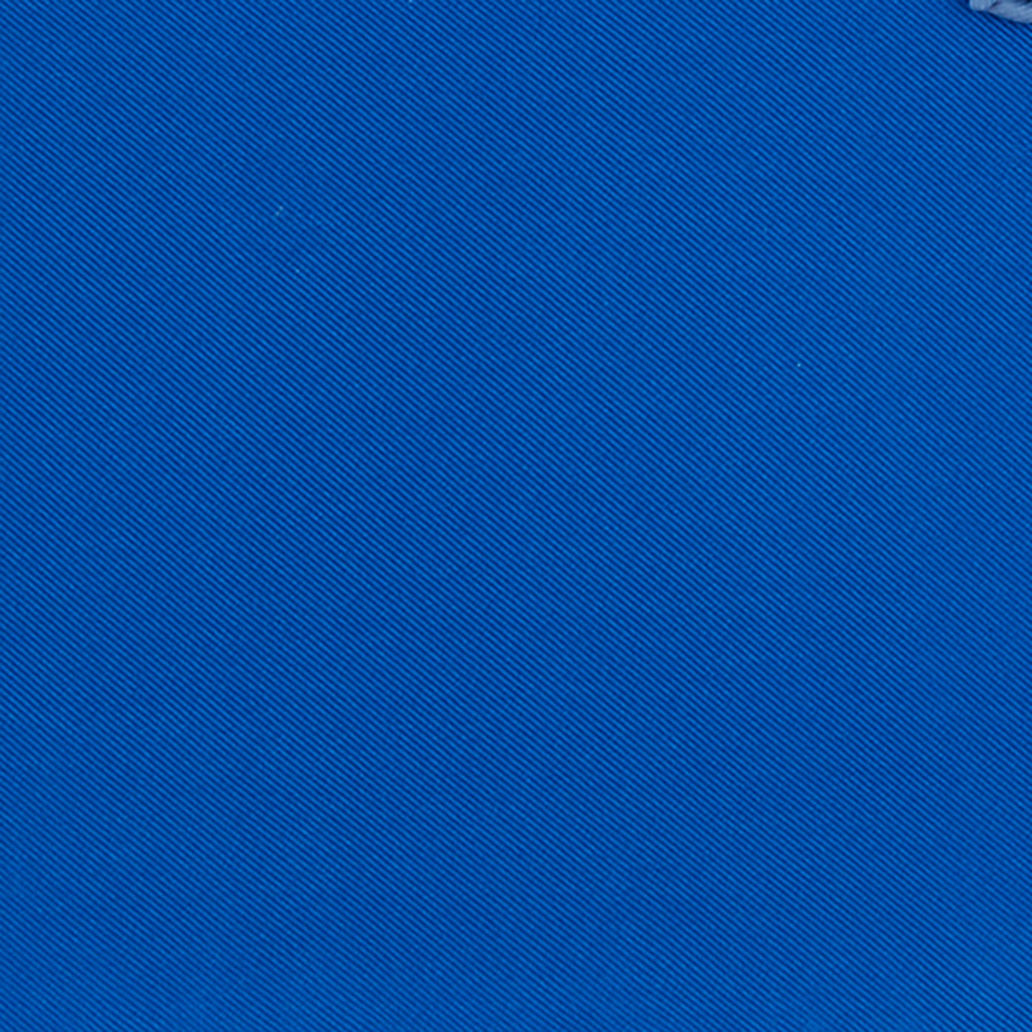 View 3 of product Royal Blue Piped Silk Pocket Square