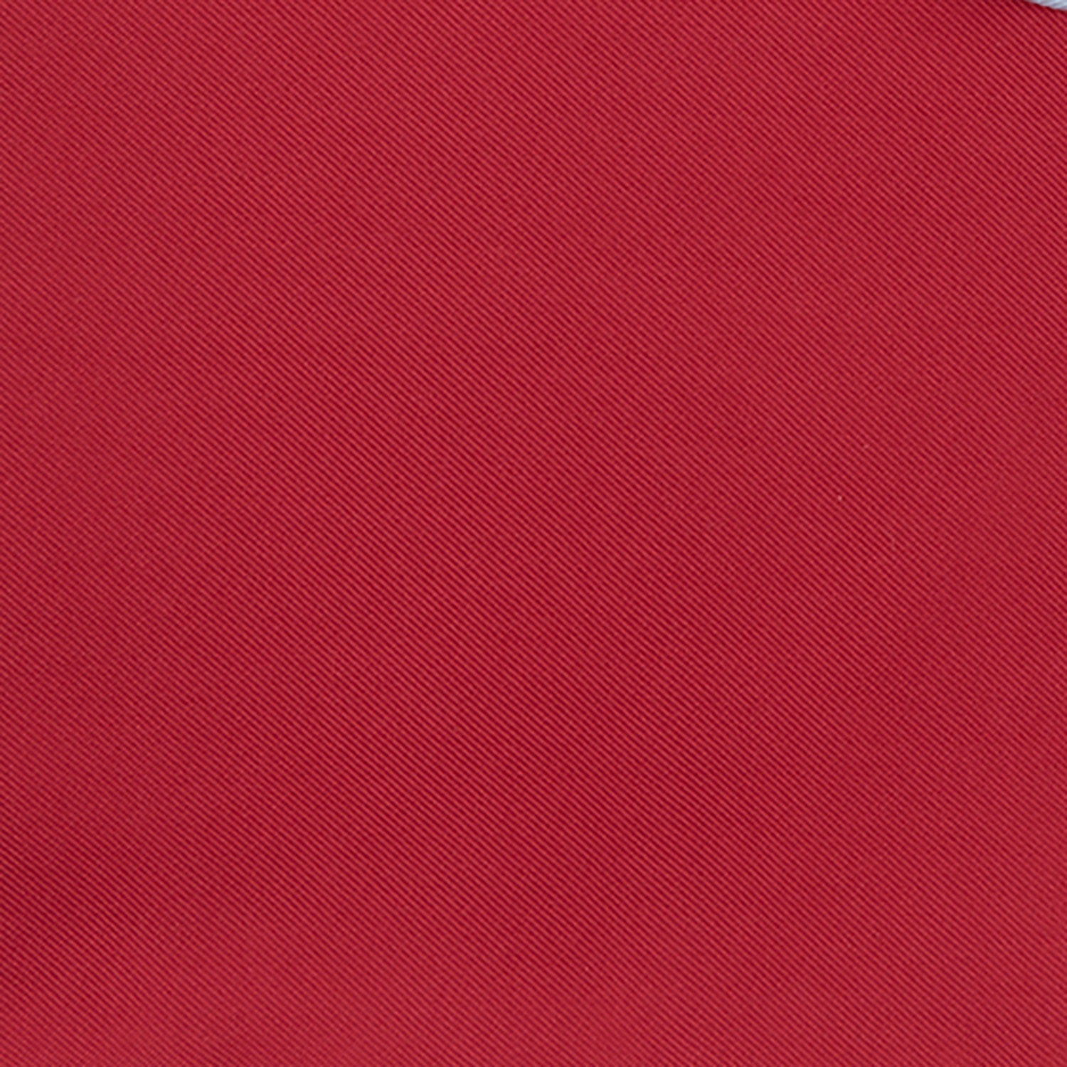 View 3 of product Red and White Piped Silk Pocket Square