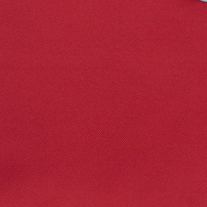 Red and White Piped Silk Pocket Square Image 2