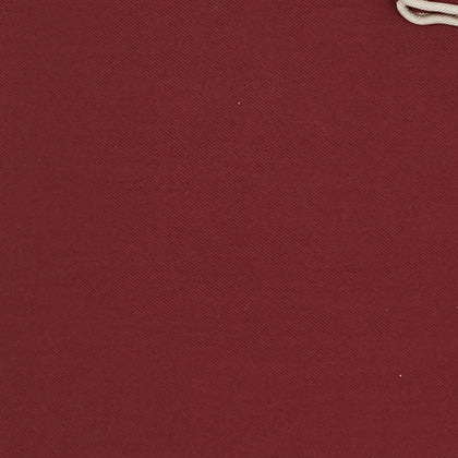 Burgundy and White Piped Silk Pocket Square Image 2