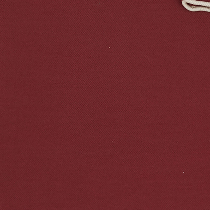Burgundy and White Piped Silk Pocket Square Image 2