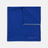 View 1 of product Dark Blue Piped Silk Pocket Square