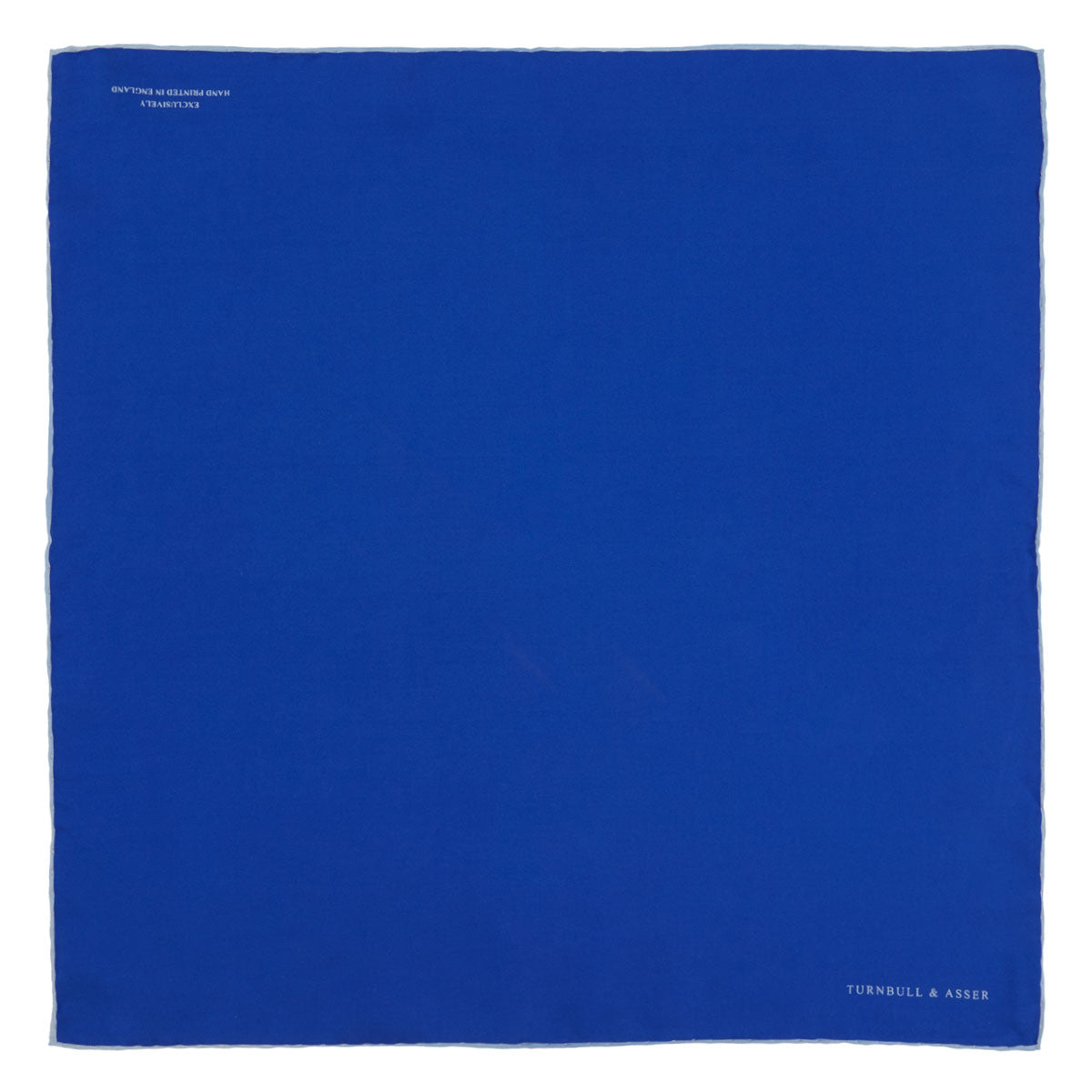 View 2 of product Dark Blue Piped Silk Pocket Square