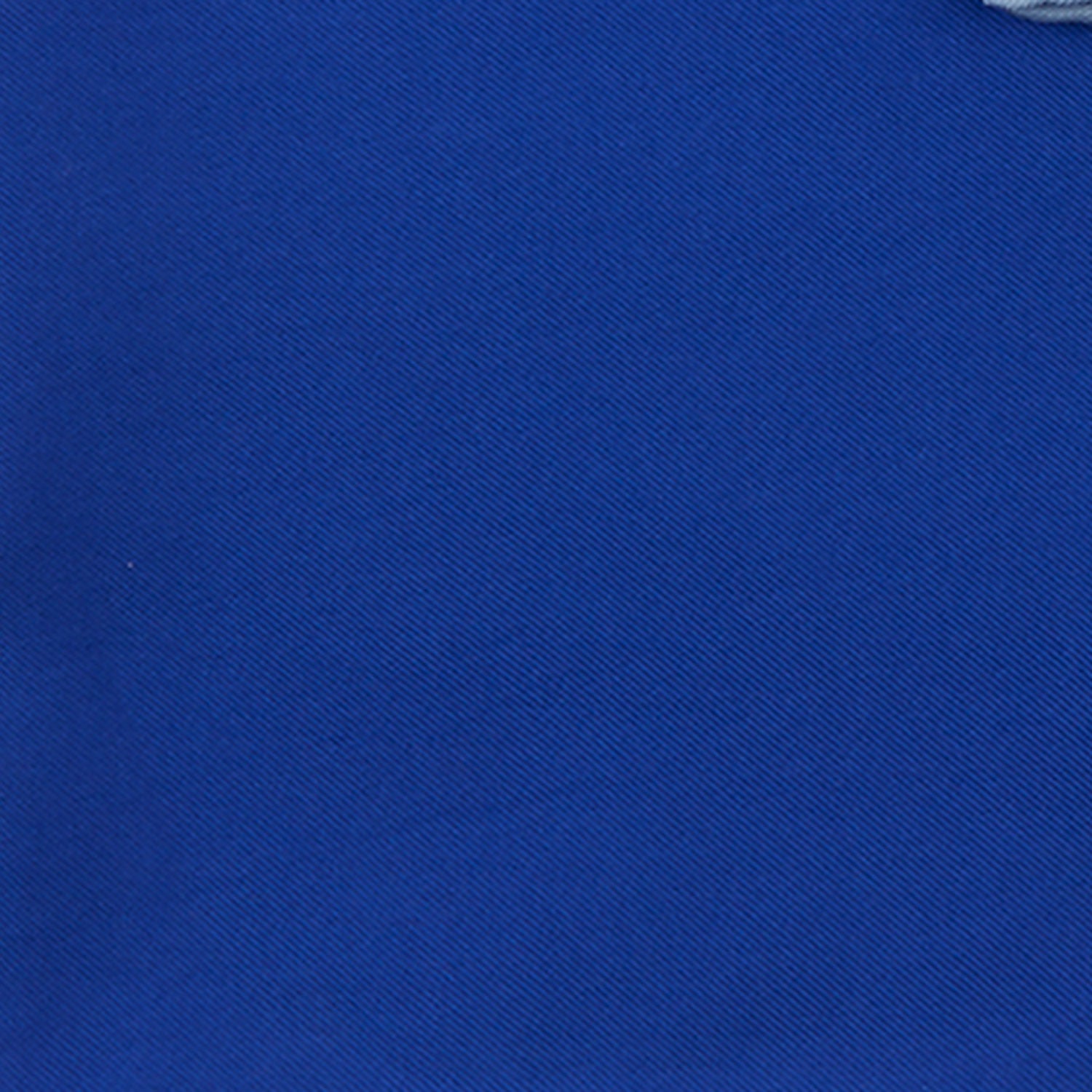 View 3 of product Dark Blue Piped Silk Pocket Square
