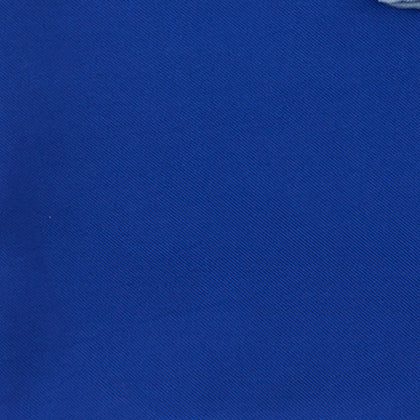 Dark Blue Piped Silk Pocket Square Image 2