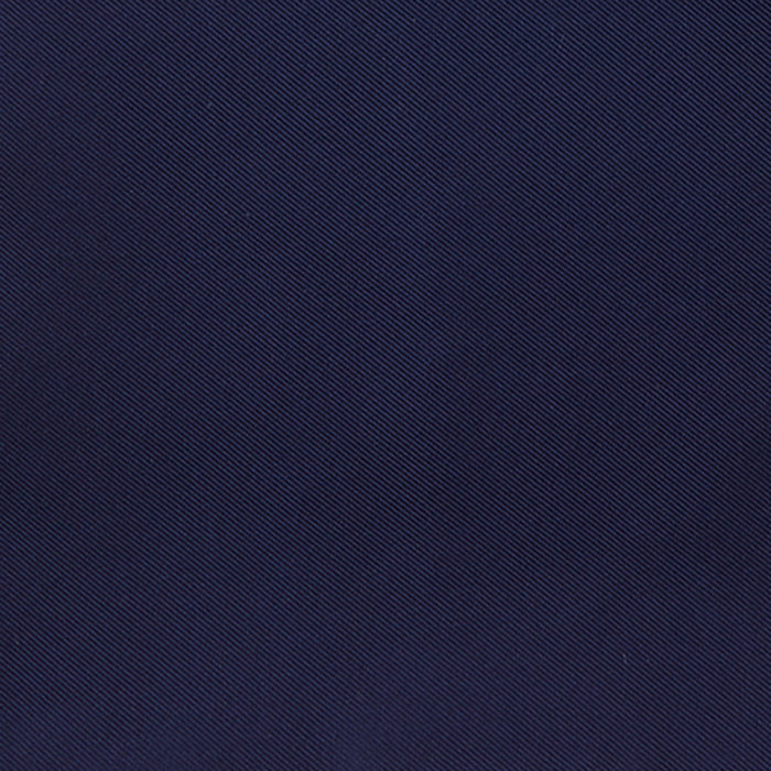 Navy and White Piped Silk Pocket Square Image 2