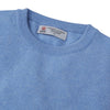 View 2 of product Sky Blue Fine Cashmere Crew Neck Jumper