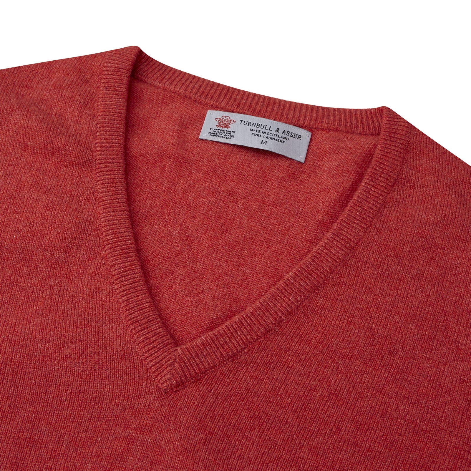 View 2 of product Crimson Fine Cashmere V-Neck Jumper