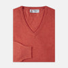 View 1 of product Crimson Fine Cashmere V-Neck Jumper