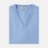 View 4 of product Sky Blue Fine Cashmere Slipover