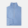 View 1 of product Sky Blue Half-Zip Cashmere Jumper
