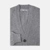 View 4 of product Grey Fine Cashmere Cardigan