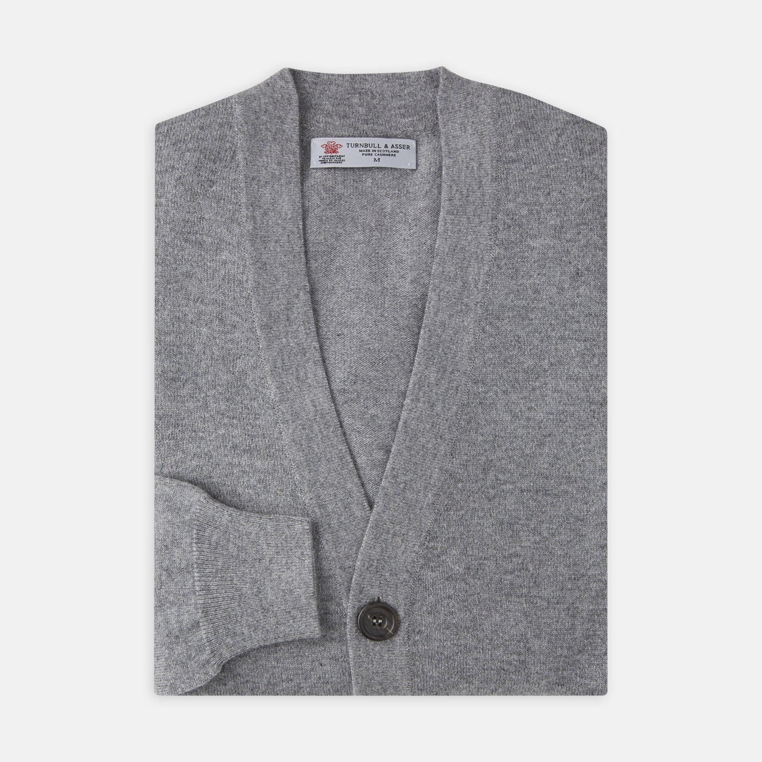 View 4 of product Grey Fine Cashmere Cardigan
