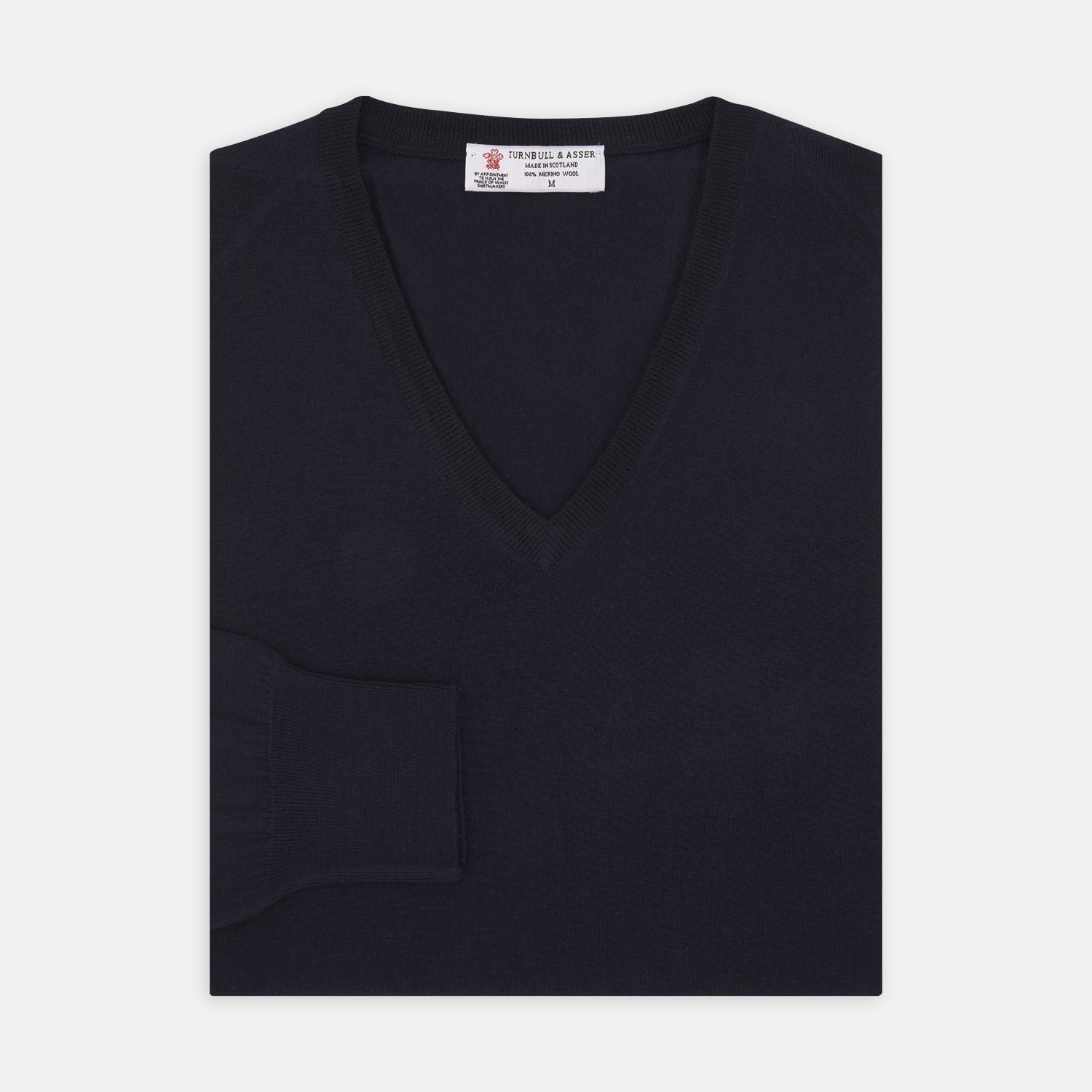 View 1 of product Indigo V-Neck Merino Wool Jumper