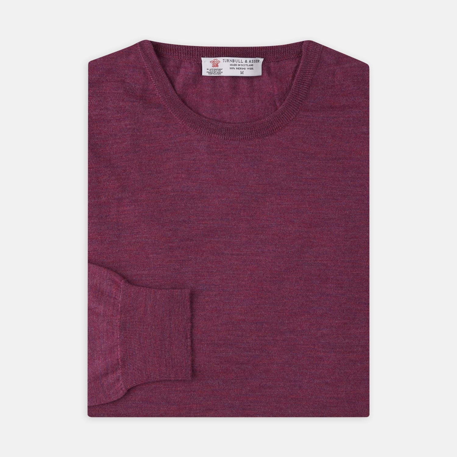 View 1 of product Plum Fine Merino Crew Neck Jumper