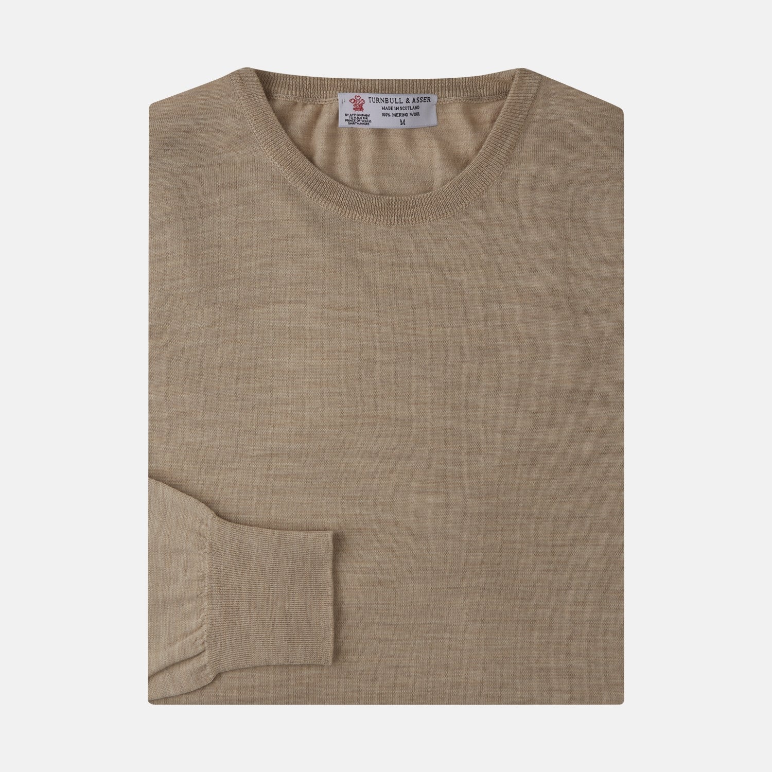 View 1 of product Camel Fine Merino Crewneck Jumper