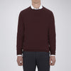 View 2 of product Wine Crew Neck Merino Wool Jumper