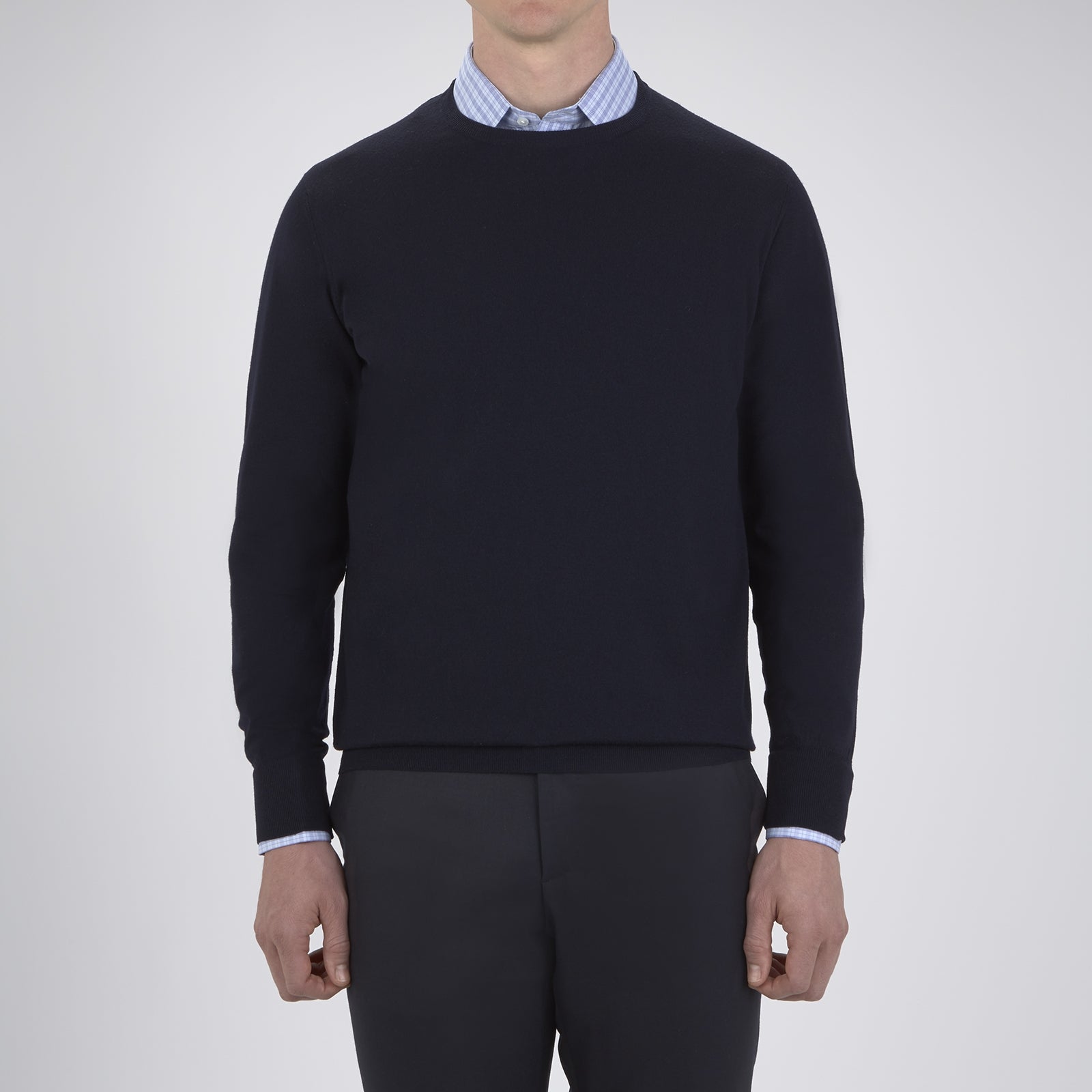 View 2 of product Indigo Crew Neck Merino Wool Jumper