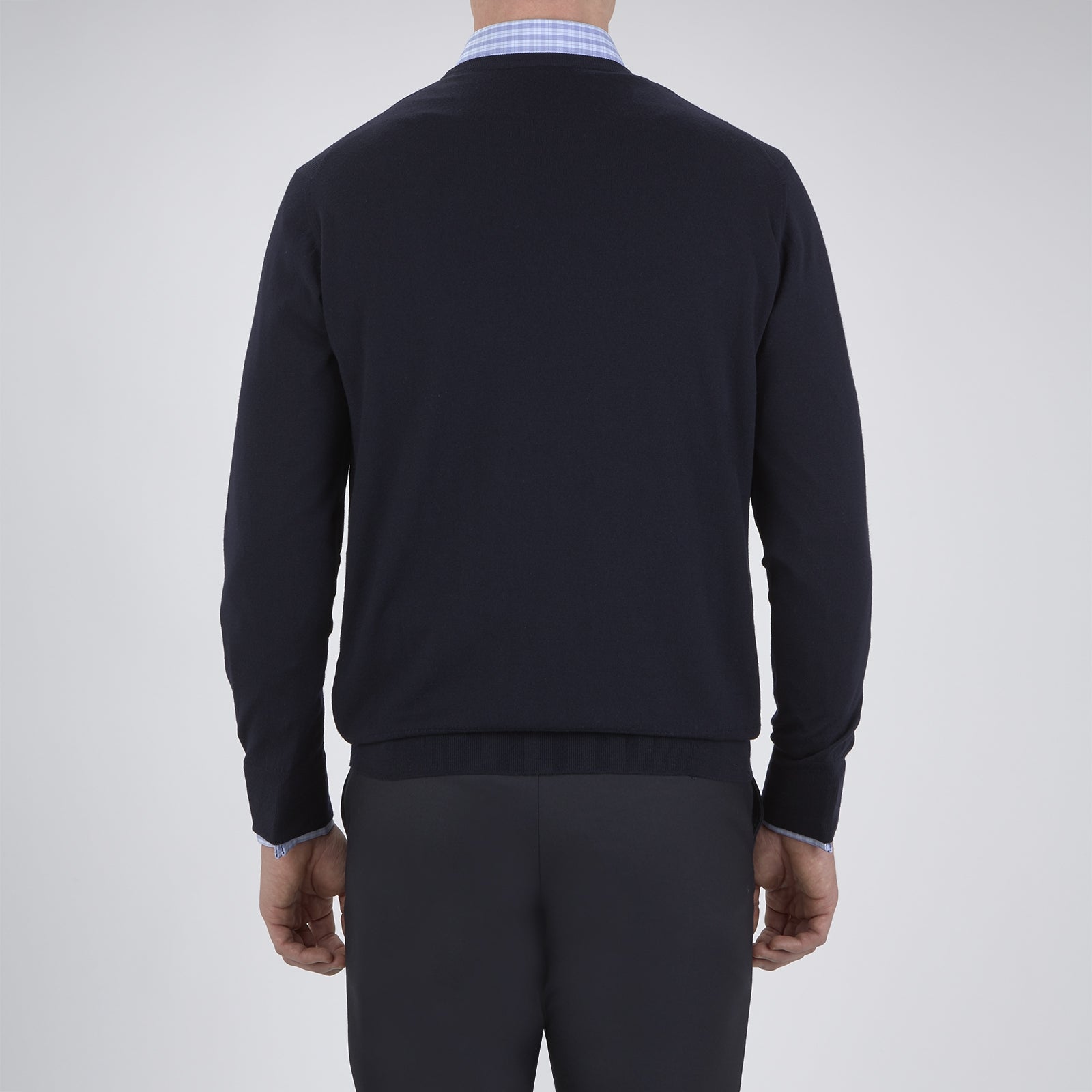 View 3 of product Indigo Crew Neck Merino Wool Jumper