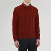 View 2 of product Harissa Crew Neck Cable Knit Cashmere Jumper