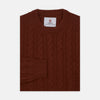 View 1 of product Harissa Crew Neck Cable Knit Cashmere Jumper