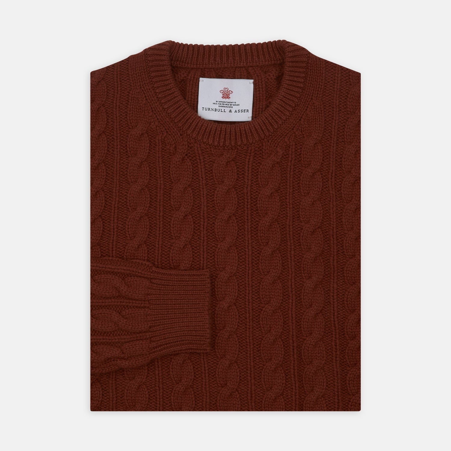 View 1 of product Harissa Crew Neck Cable Knit Cashmere Jumper