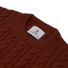 View 4 of product Harissa Crew Neck Cable Knit Cashmere Jumper