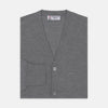 View 1 of product Flannel Grey Merino Wool Cardigan