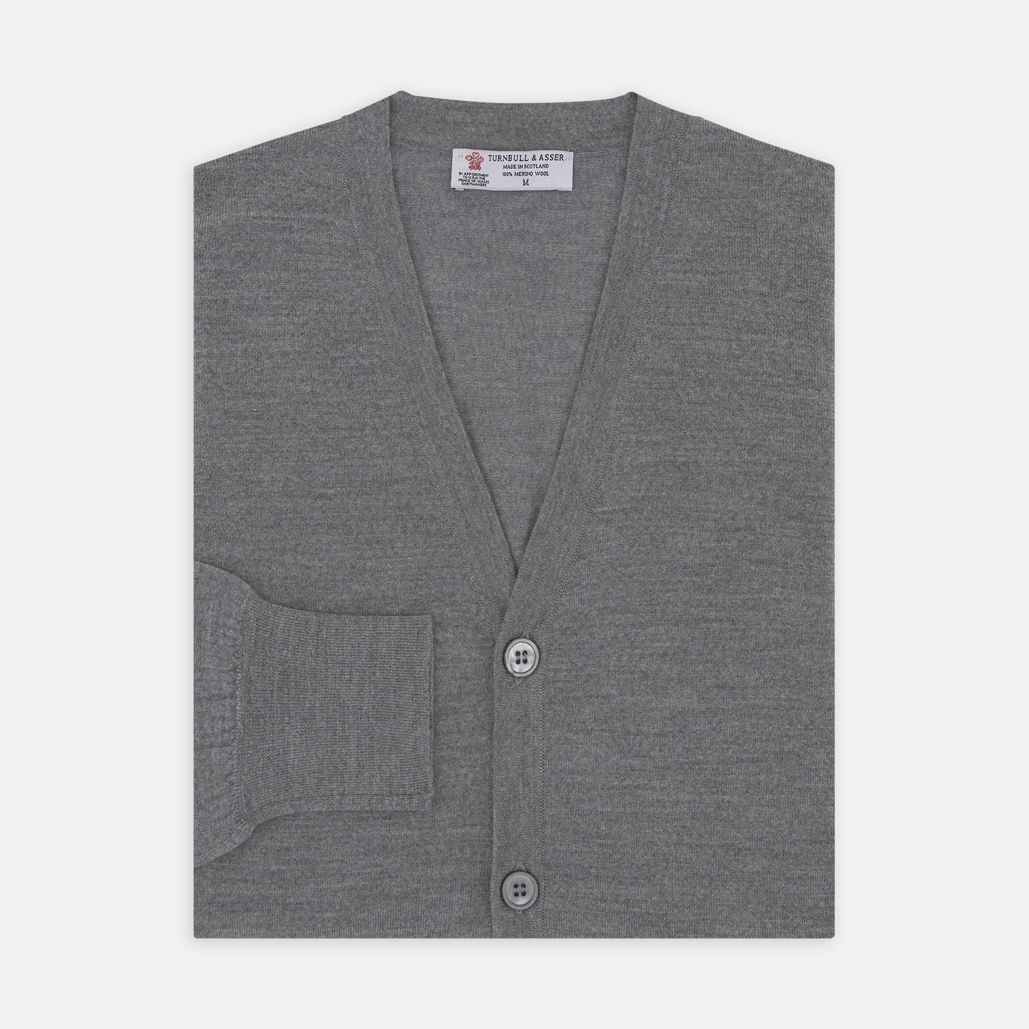 View 1 of product Flannel Grey Merino Wool Cardigan