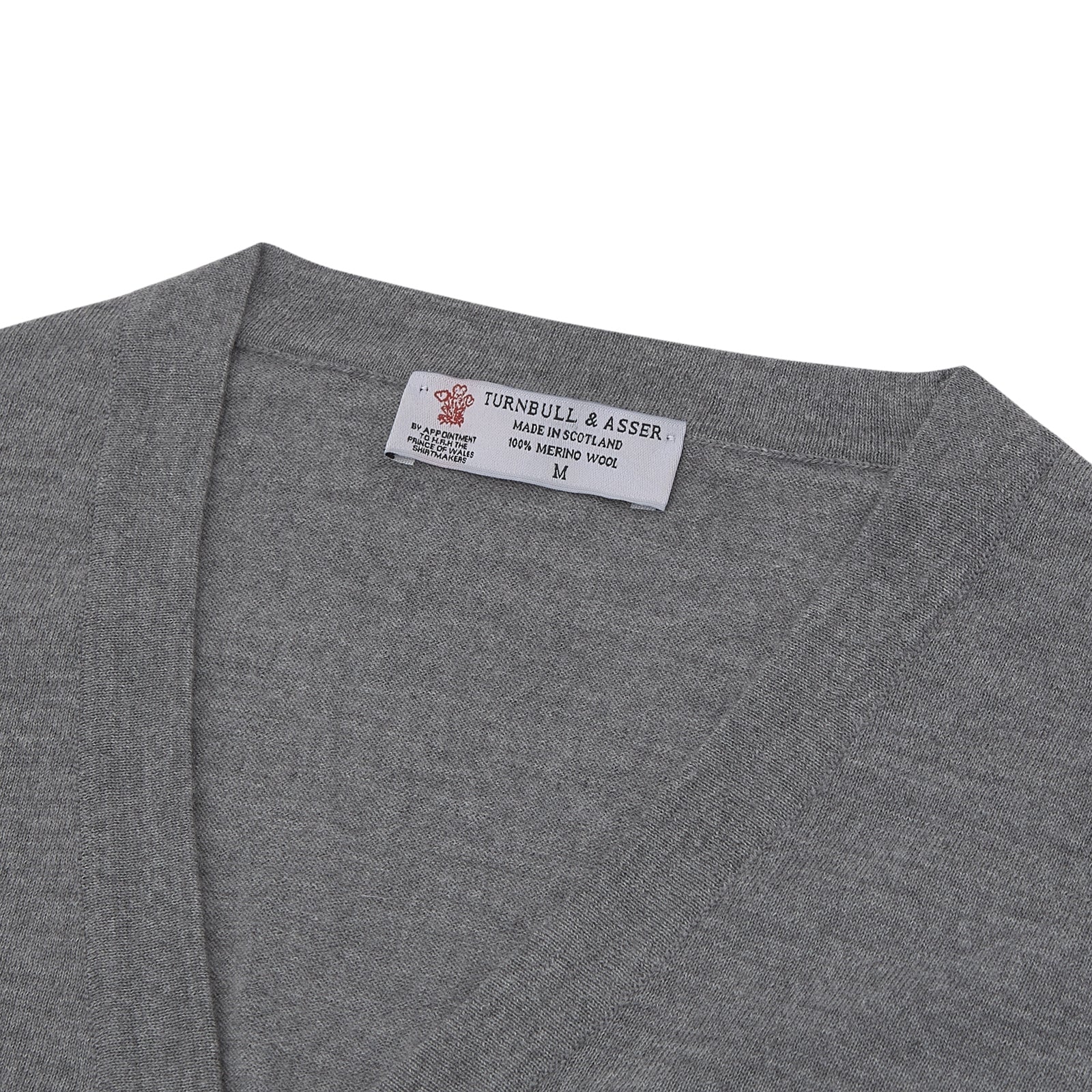 View 2 of product Flannel Grey Merino Wool Cardigan