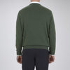 View 3 of product Green Crew Neck Cashmere Jumper