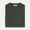 View 1 of product Green Crew Neck Cashmere Jumper