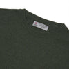 View 4 of product Green Crew Neck Cashmere Jumper