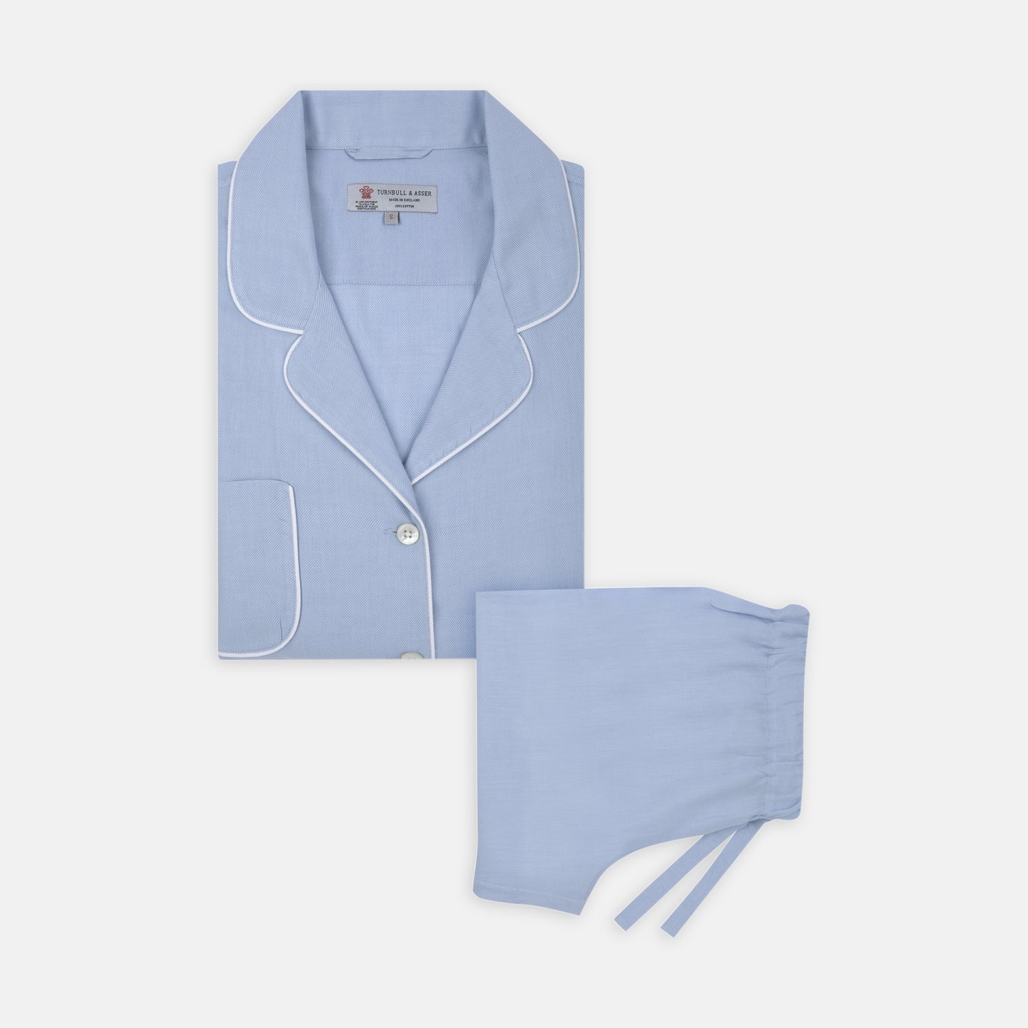 View 1 of product Ladies' Blue Cotton-Cashmere Pyjama Set