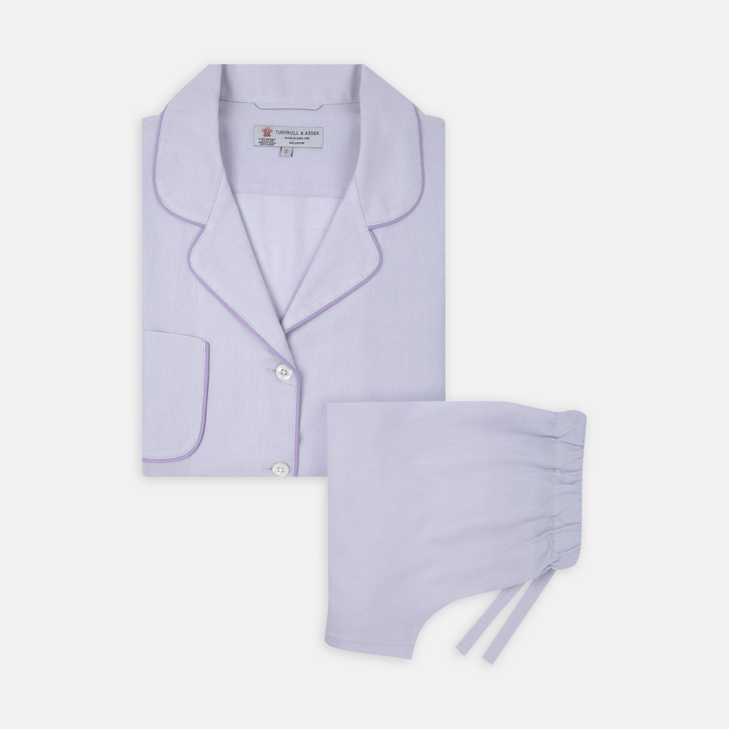 View 1 of product Ladies' Lilac Cotton-Cashmere Pyjama Set