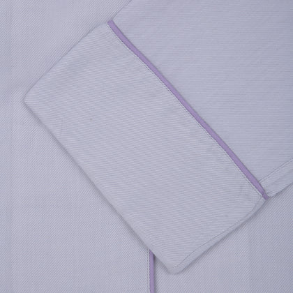 Ladies' Lilac Cotton-Cashmere Pyjama Set Image 1