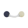 View 2 of product Reversible Navy and White Bulb Sterling Silver Cufflinks