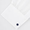View 4 of product Reversible Navy and White Bulb Sterling Silver Cufflinks