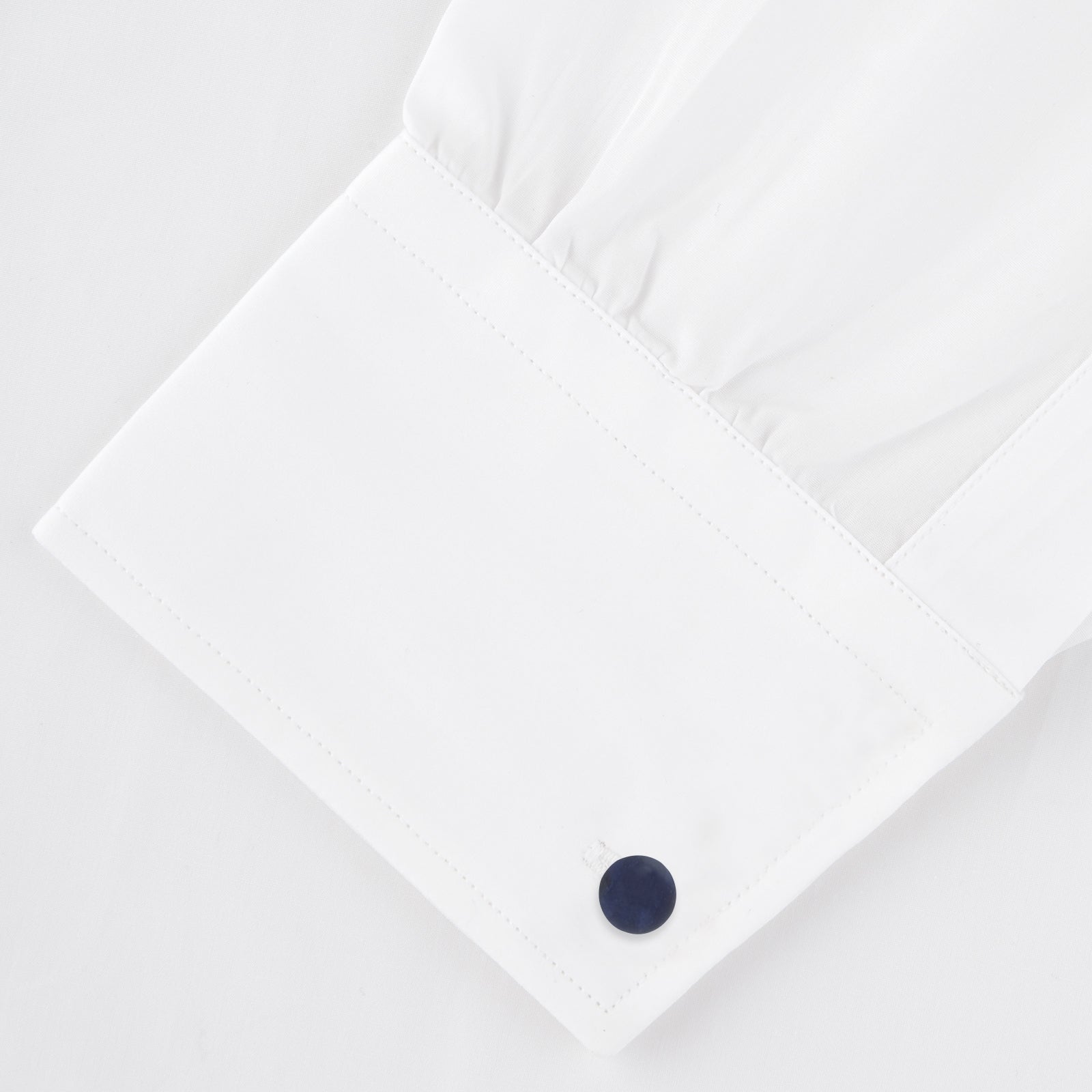 View 4 of product Reversible Navy and White Bulb Sterling Silver Cufflinks