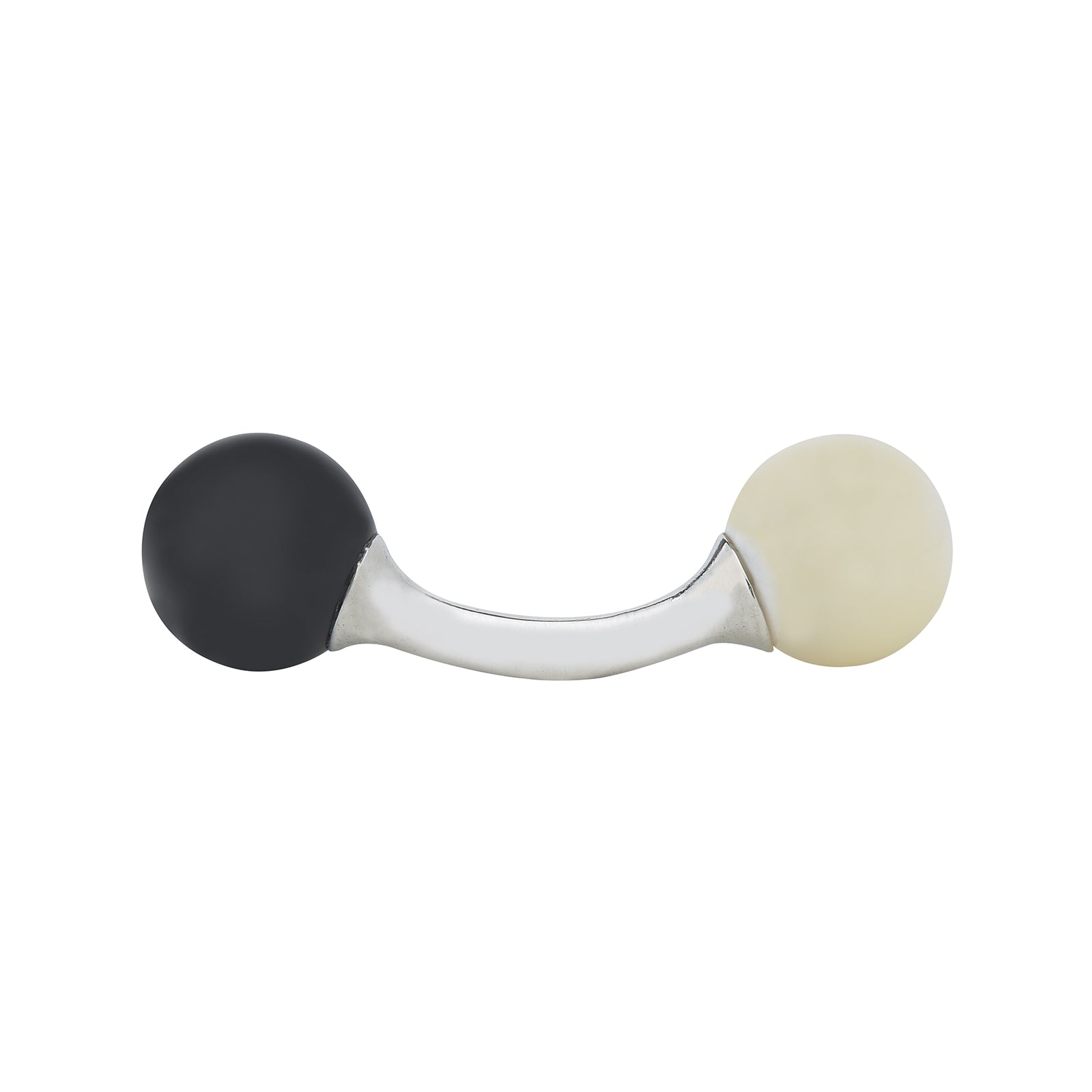 View 2 of product Reversible Onyx and Mother-of-Pearl Bulb Sterling Silver Cufflinks