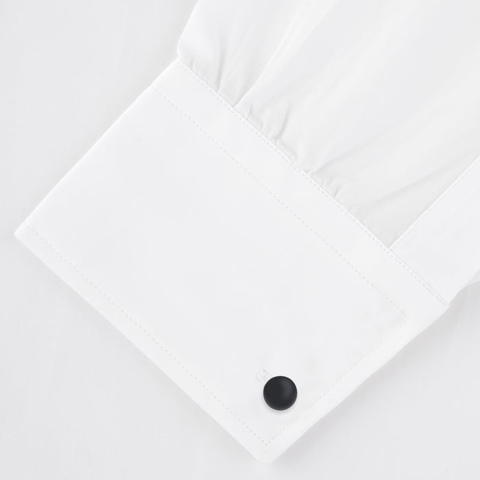 Reversible Onyx and Mother-of-Pearl Bulb Sterling Silver Cufflinks Image 3