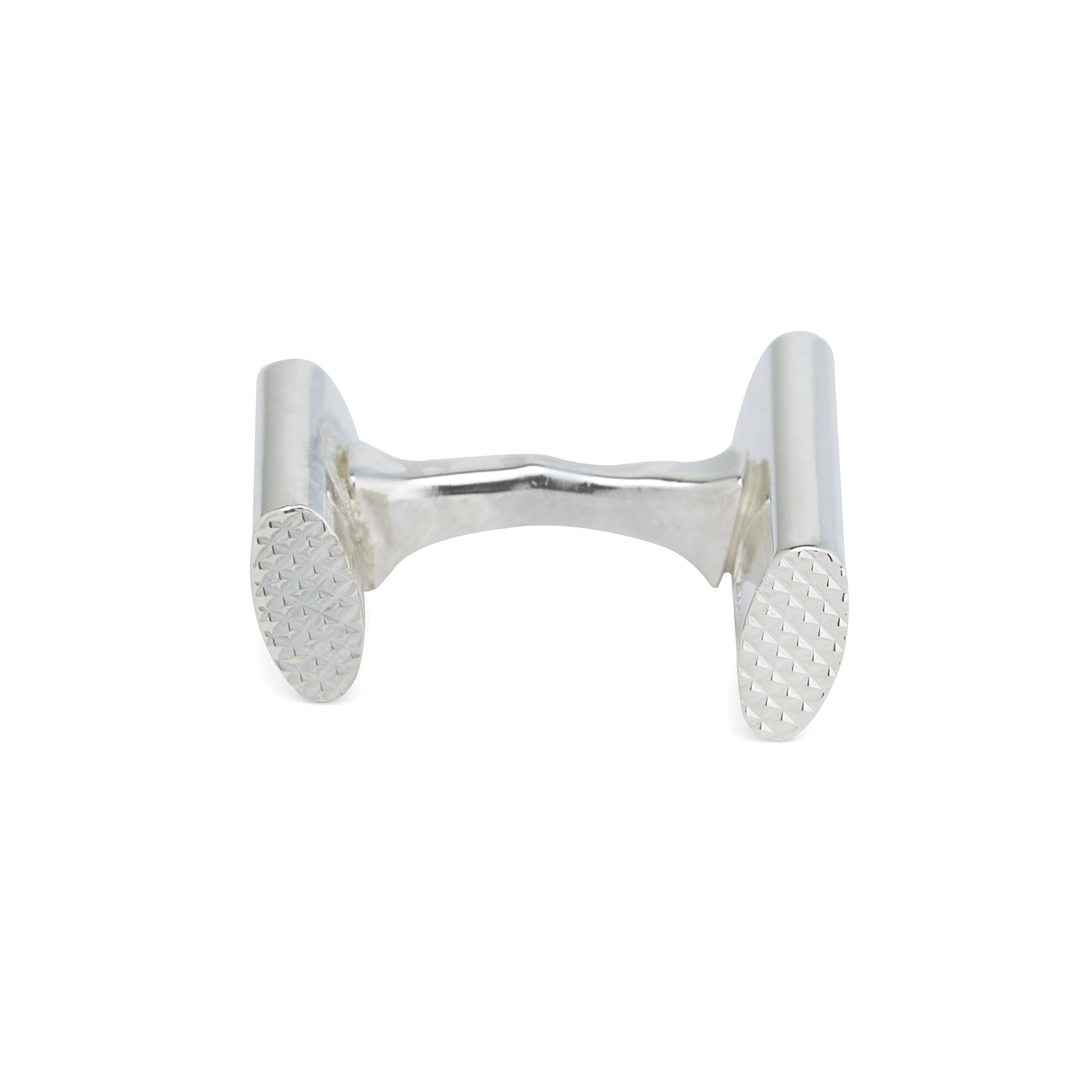 View 3 of product STERLING SILVER HANDLEBAR CUFFLINKS