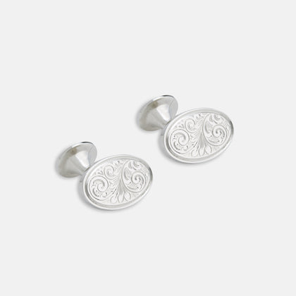 STERLING SILVER ART CUFFLINKS